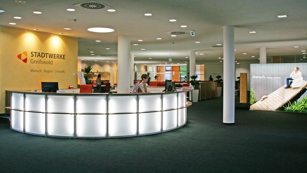 Kundenzentrum der Stadtwerke Greifswald.